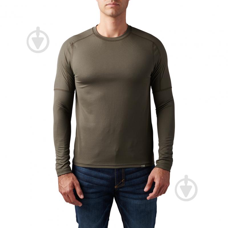 Термореглан 5.11 Tactical "TROPOS LONG SLEEVE BASELAYER TOP" 40183-186 р.XL зелений - фото 1