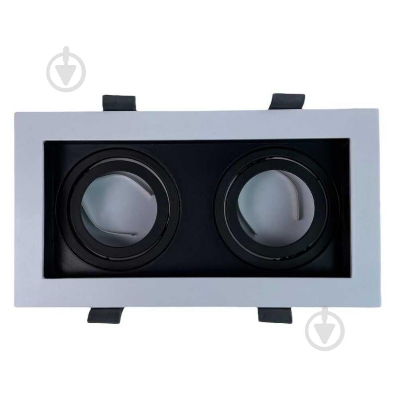 Светильник точечный Violux AMSTERDAM-2L GU10 2 Вт GU10 черный/белый 132201 - фото 2