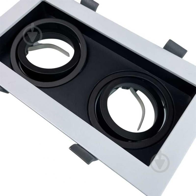 Светильник точечный Violux AMSTERDAM-2L GU10 2 Вт GU10 черный/белый 132201 - фото 3