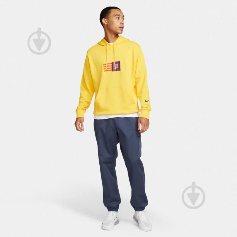 Джемпер Nike FCB M NSW CLUB HOODIE PO FT DX4755-728 р. M желтый - фото 8