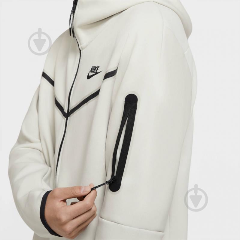 Джемпер Nike M NSW TCH FLC HOODIE FZ WR CU4489-072 р. M бежевий - фото 6