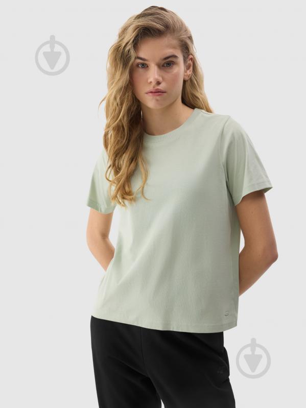 Футболка 4F TSHIRT F1360 4FWSS24TTSHF1360-42S р.M зеленый - фото 1