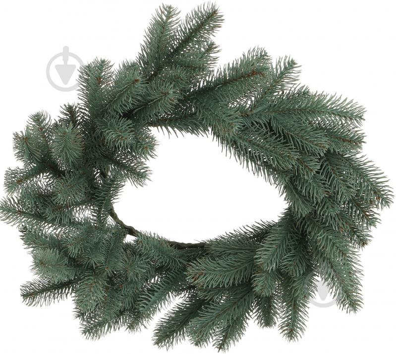 Вінок новорічний Альпійский блакитний d500 мм - фото 2 Вінок новорічний Альпійский блакитний d500 мм - фото 2