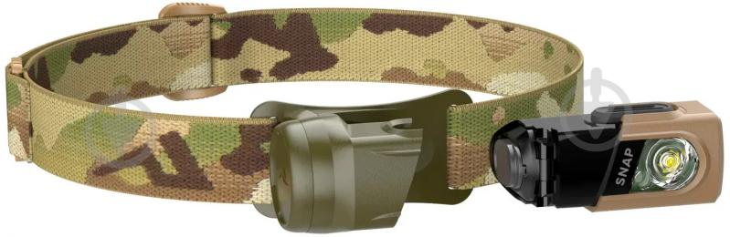 Фонарь налобный Princeton Tec Snap Solo (красный свет) 450 Lm multicam 2370.44.40 - фото 1