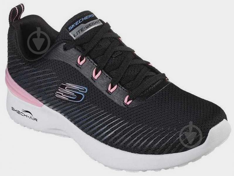 Кроссовки женские демисезонные Skechers 149669 BKPK р.39 черные - фото 3