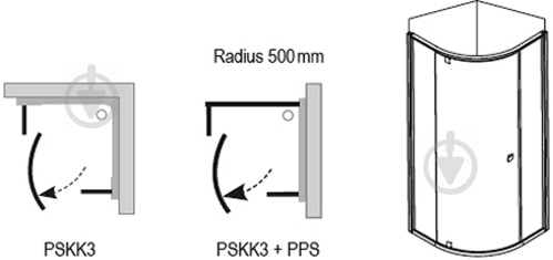 Душова кабіна Ravak Pivot PSKK3-80 пр.хром, TRANSPARENT (37644C00Z1) - фото 6