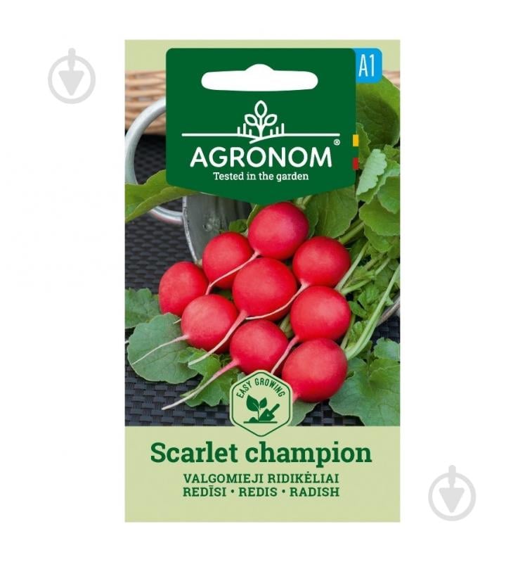 Семена редис Скарлет Чемпион 4 г 500 шт. Agronom - фото 1