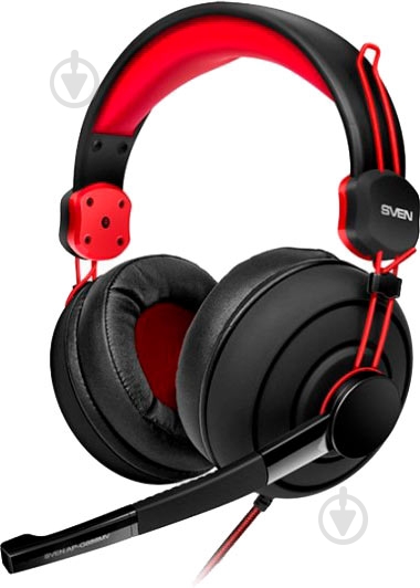 Наушники Sven AP-G888MV black/red - фото 1 Наушники Sven AP-G888MV black/red - фото 1