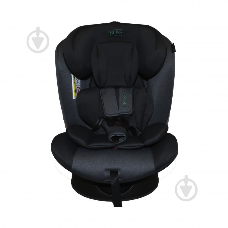 Автокрісло Happy Baby Boss Automotive 4579 +4618 сіро-чорний black/grey HB636 - фото 1