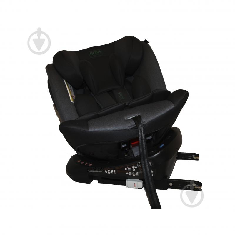 Автокрісло Happy Baby Boss Automotive 4579 +4618 сіро-чорний black/grey HB636 - фото 4