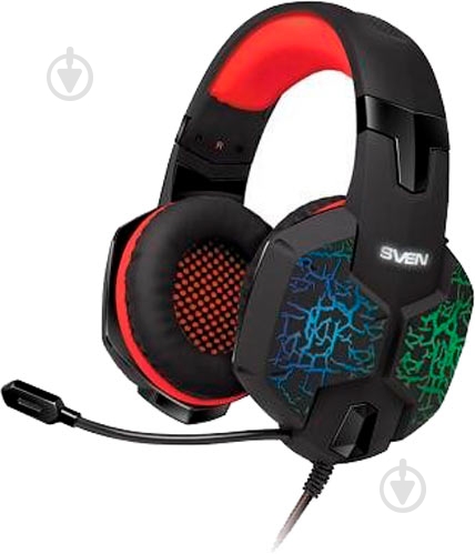 Наушники Sven AP-U988MV black/red - фото 2