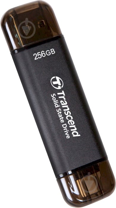 SSD-накопитель Transcend USB 10Gbps Type C/A 256GB Portable USB 3.2 3D NAND (TS256GESD310C) - фото 2