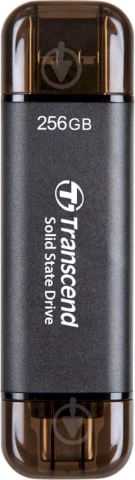 SSD-накопитель Transcend USB 10Gbps Type C/A 256GB Portable USB 3.2 3D NAND (TS256GESD310C) - фото 1 SSD-накопитель Transcend USB 10Gbps Type C/A 256GB Portable USB 3.2 3D NAND (TS256GESD310C) - фото 1