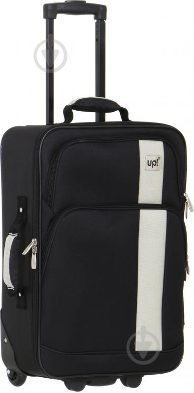 Чемодан UP! (Underprice) 23 л черный 51х35х17 см - фото 4