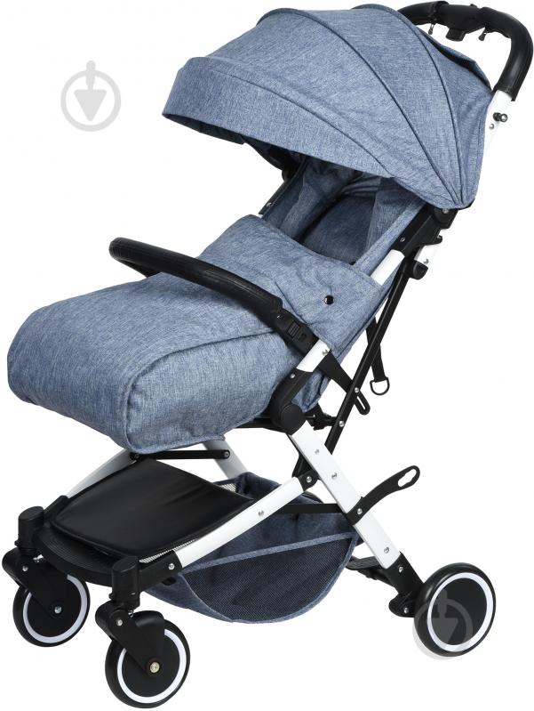 Коляска прогулочная Miqilong DG712 синий - фото 3