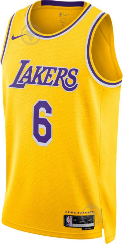 Футболка Nike LAL MNK DF SWGMN JSY ICN 22 DN2009-728 р.2XL жовтий - фото 1