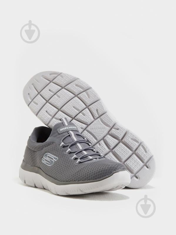 Кросівки чоловічі демісезонні Skechers 52811W CHAR р.45 сірі - фото 3