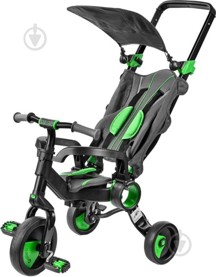 Велосипед детский Galileo Strollcycle Black зеленый GB-1002-G - фото 1 Велосипед детский Galileo Strollcycle Black зеленый GB-1002-G - фото 1