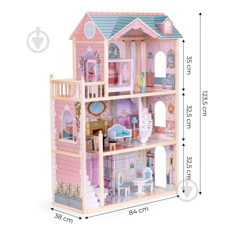 Домик для кукол EcoToys Large Dream 8106 - фото 2