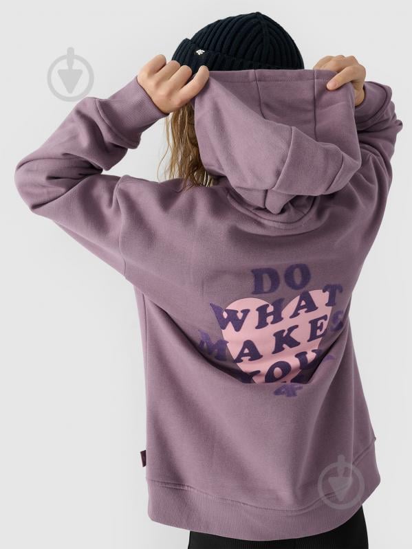 Джемпер 4F SWEATSHIRT F1218 4FJWAW24TSWSF1218-51S р.140 фіолетовий - фото 2