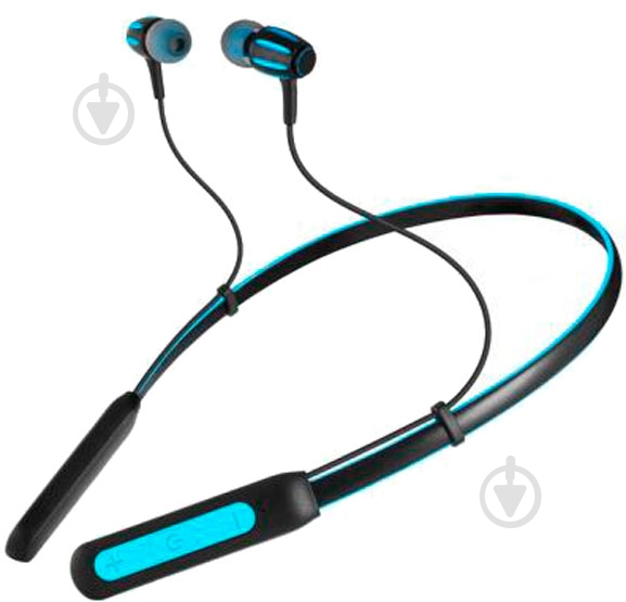 Наушники Sven E-230B black/blue Bluetooth - фото 1