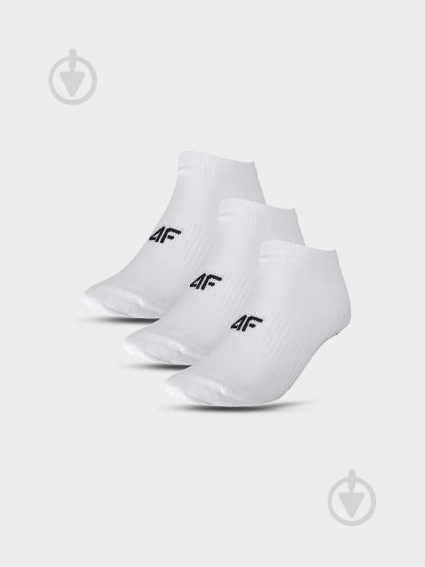 Шкарпетки 4F SOCKS CAS F276 (3PACK) 4FWMM00USOCF276-10S р.39-42 білий - фото 1