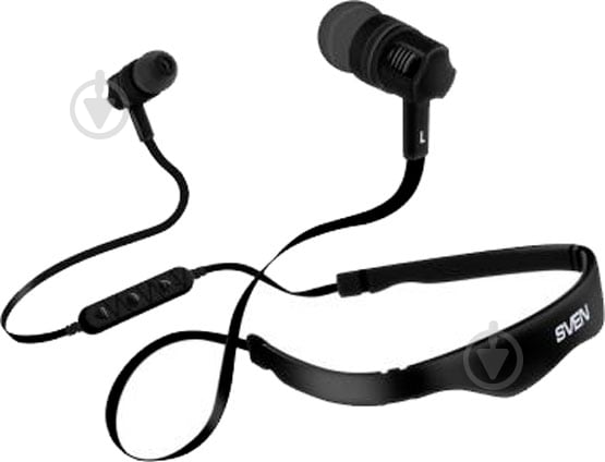 Наушники Sven E-215B black Bluetooth - фото 1
