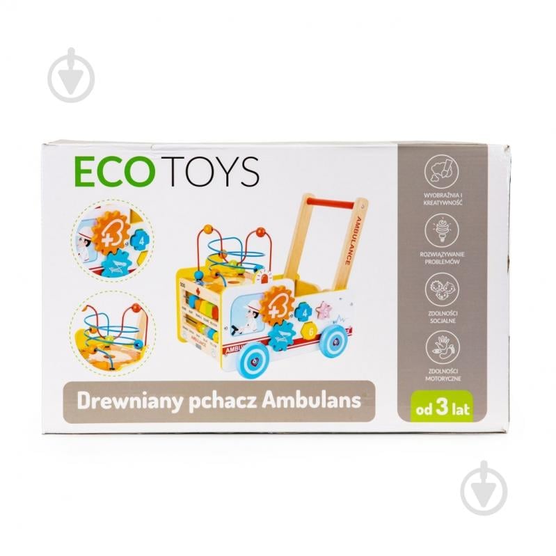 Тележка-каталка EcoToys Скорая помощь HM013239 - фото 11