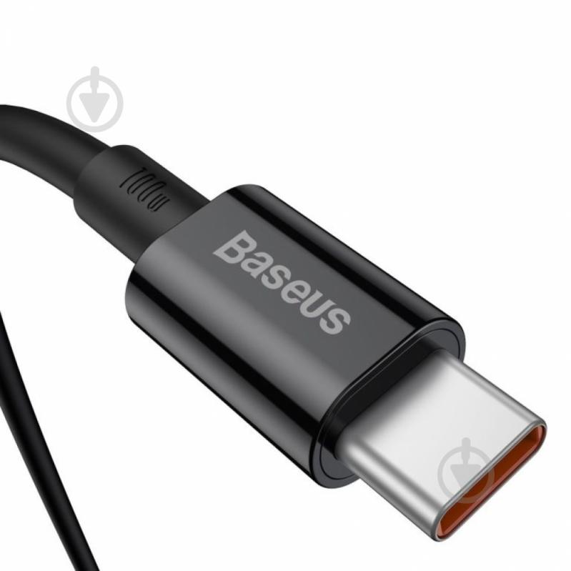 Кабель BASEUS Superior Series Fast Charging Data Cable Type-C to Type-C 100W 2 м черный (CATYS-C01) - фото 3