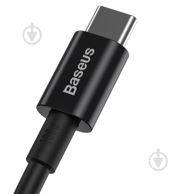 Кабель BASEUS Superior Series Fast Charging Data Cable Type-C to Type-C 100W 2 м черный (CATYS-C01) - фото 2