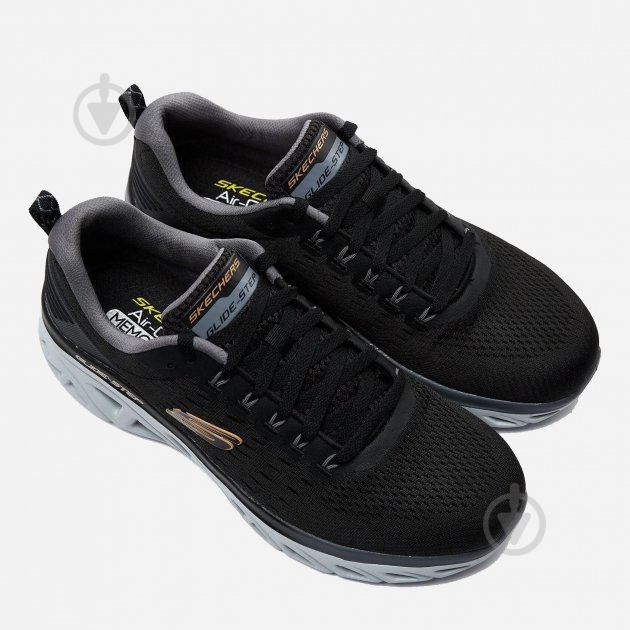 Кросівки чоловічі демісезонні Skechers 232269 BKCC р.46 чорні - фото 4