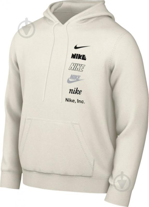 Джемпер Nike CLUB+ BB PO HOODIE MLOGO DX0783-030 р. 2XL бежевый - фото 6