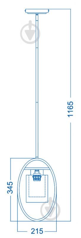 Підвіс Victoria Lighting Jan/SP1 1x60 Вт E27 коричневий - фото 2