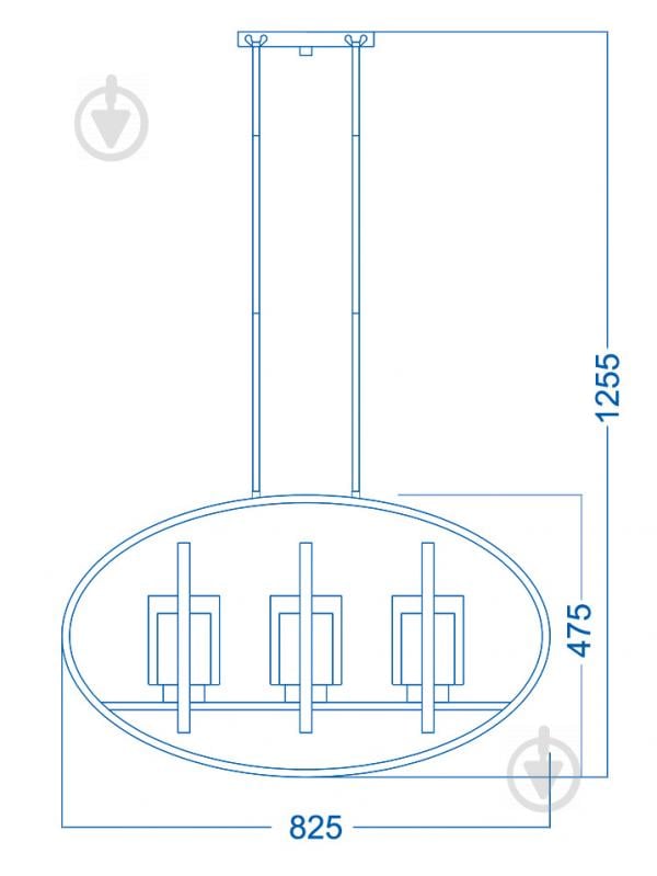 Люстра підвісна Victoria Lighting 3xE27 коричневий Jan/SP3 - фото 2