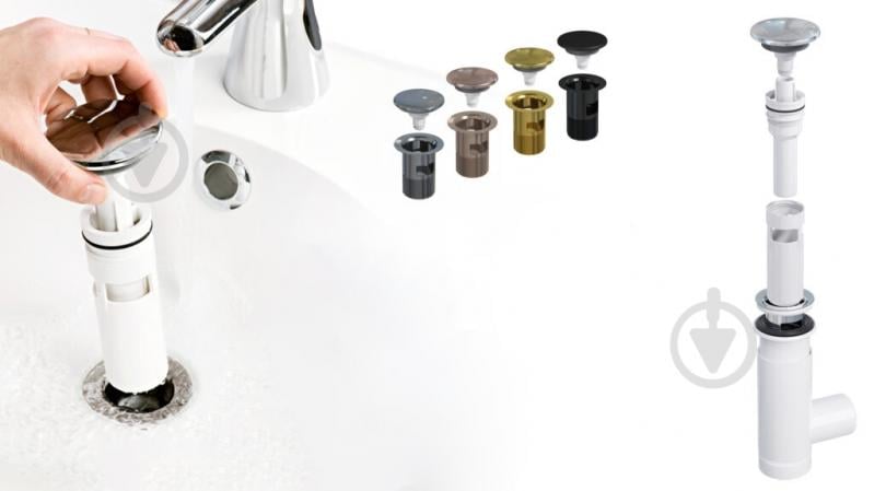 Сифон для умивальника Prevex EasyClean, телескопічний, легко очищується - фото 3