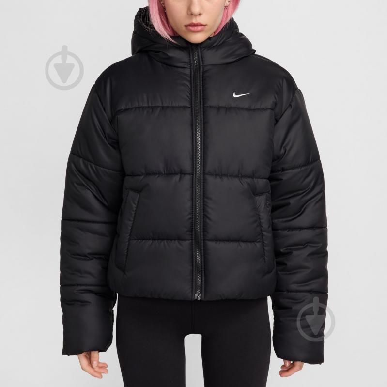 Куртка жіноча зимова Nike W NSW TF SYNFL NK CLSC PFR FZ5899-010 р.L чорна - фото 6