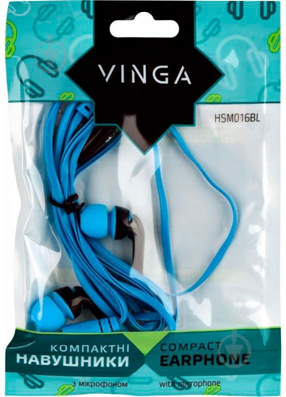 Наушники Vinga HSM016 black/blue HSM016BL - фото 4