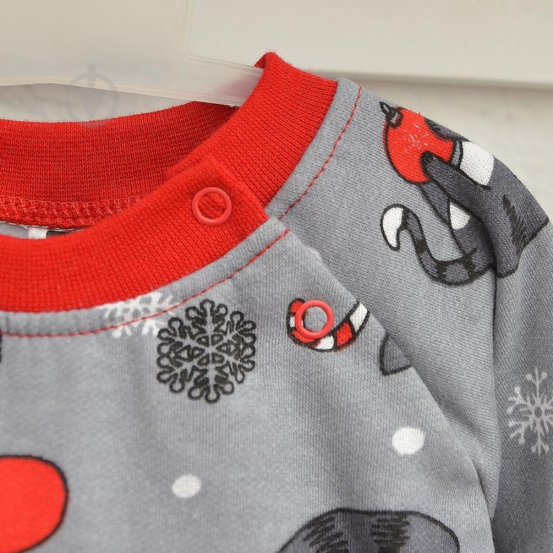 Ромпер-реглан унисекс Blanka Кошка р.62-68 серый 110892 - фото 3 Ромпер-реглан унисекс Blanka Кошка р.62-68 серый 110892 - фото 3