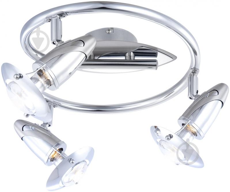 Спот Globo Lord 3x40 Вт E14 хром 5434-3 - фото 1