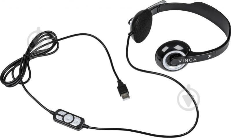 Гарнитура Vinga HSU60 black HSU60BK - фото 5