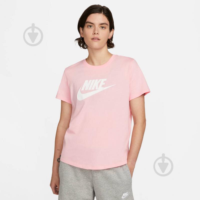 Футболка Nike W NSW TEE ESSNTL ICN FTRA DX7906-690 р.L розовый - фото 1