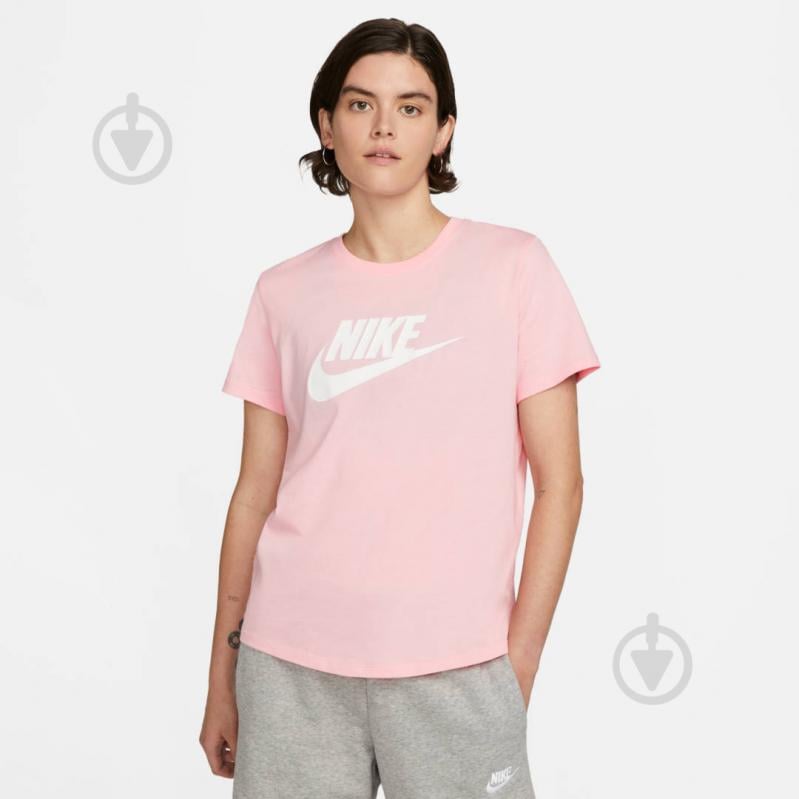 Футболка Nike W NSW TEE ESSNTL ICN FTRA DX7906-690 р.M рожевий - фото 1