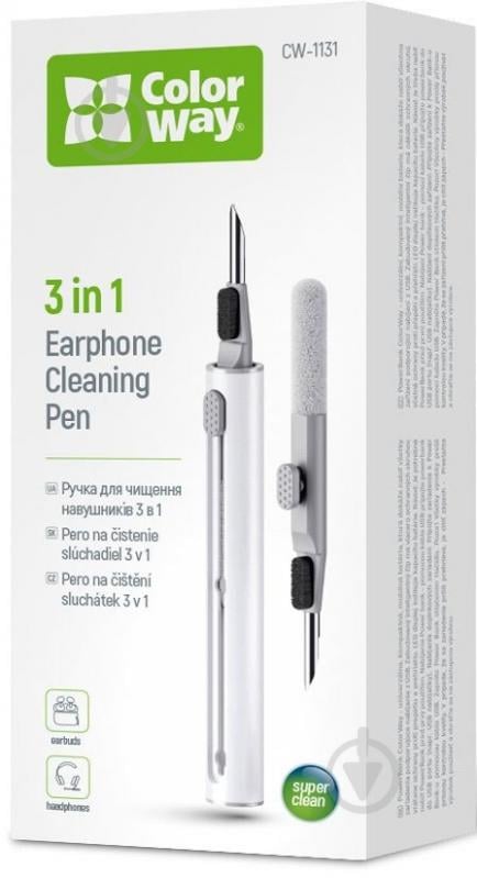 Набір для чищення ColorWay 3 в 1 для навушників (CW-1131) - фото 1