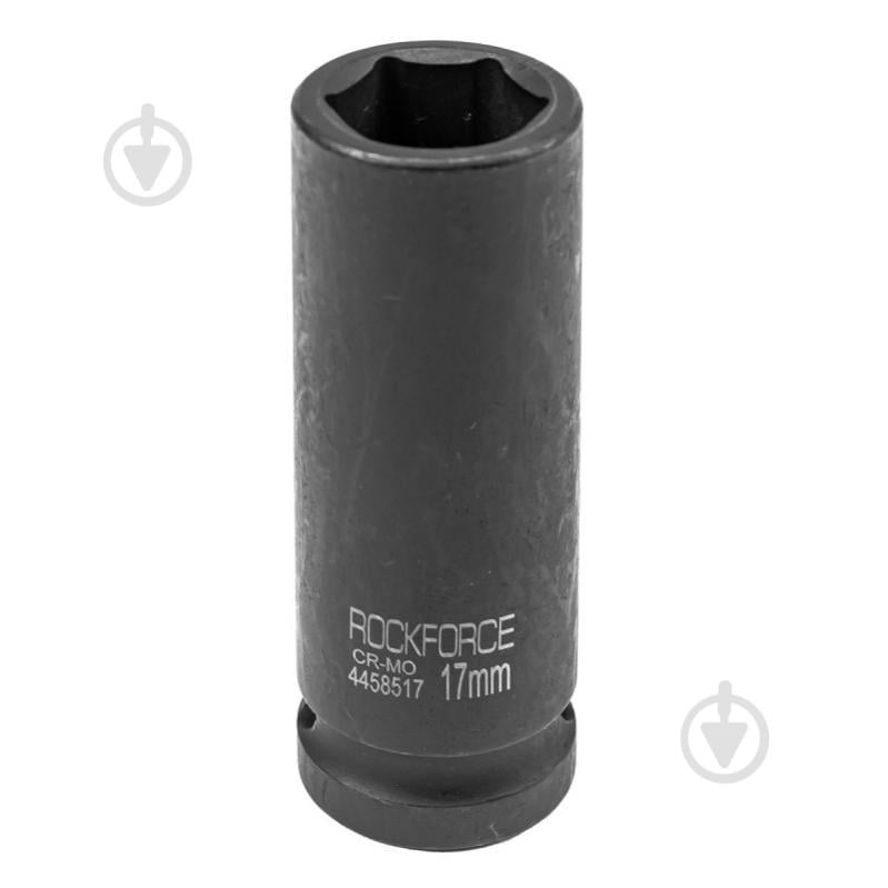 Головка ударна глибока 17 мм 6 г. 1/2'' Rock FORCE 1 шт. RF-4458517 - фото 1 Головка ударна глибока 17 мм 6 г. 1/2'' Rock FORCE 1 шт. RF-4458517 - фото 1