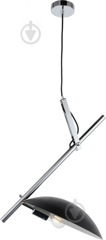 Подвес Victoria Lighting Derek/PL1 1x60 Вт E27 хром/черный - фото 1