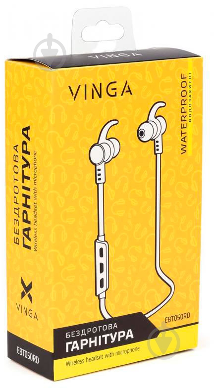 Bluetooth-гарнитура Vinga EBT050 red EBT050RD - фото 9