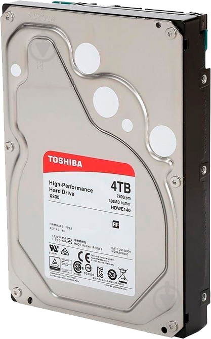 Жорсткий диск TOSHIBA 4 ТБ 3,5" SATA III (HDWE140UZSVA) - фото 2