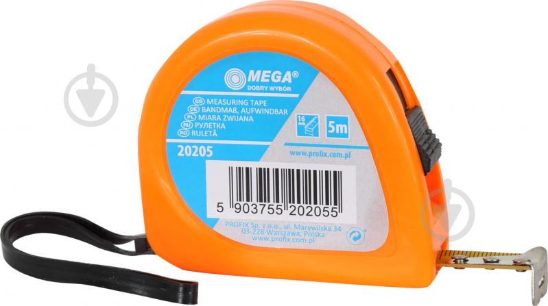 Рулетка Mega 20206 5 м x 19 мм - фото 1 Рулетка Mega 20206 5 м x 19 мм - фото 1