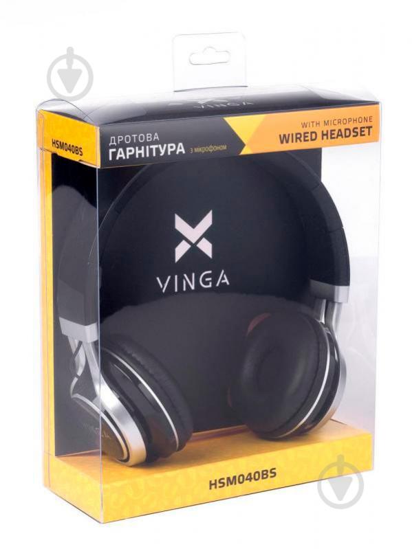 Наушники Vinga HSM040 black/silver HSM040BS - фото 11