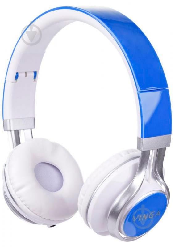 Навушники Vinga HSM040 blue/white HSM040WB - фото 1